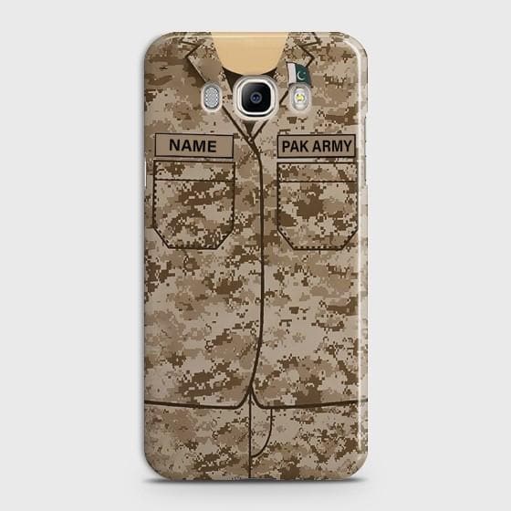 Samsung Galaxy j5 2016 Army shirt with Custom Name Case