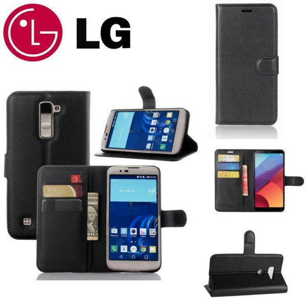 Lg All Models Leather Flip Wallet Case