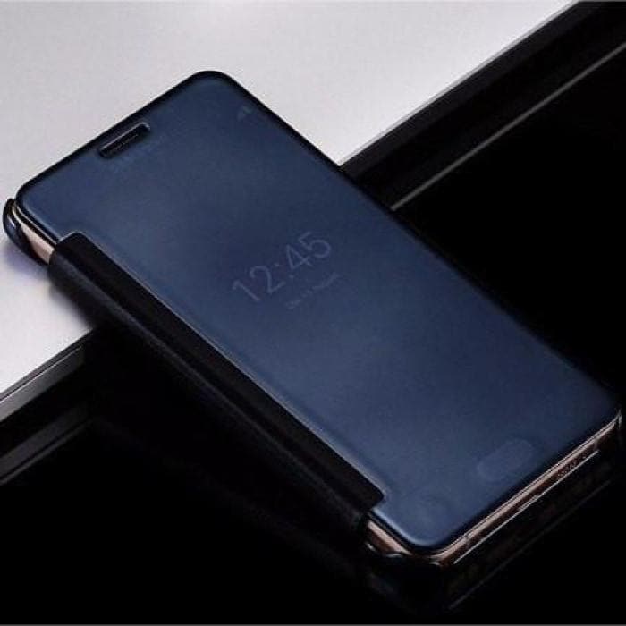 Luxury Mirror Pu Flip Case For All Samsung Models & Huawei P9