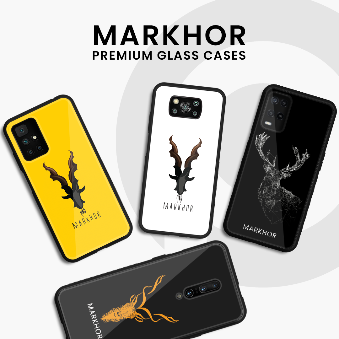 Markhor Trending Designs Premium Glass Case All Models