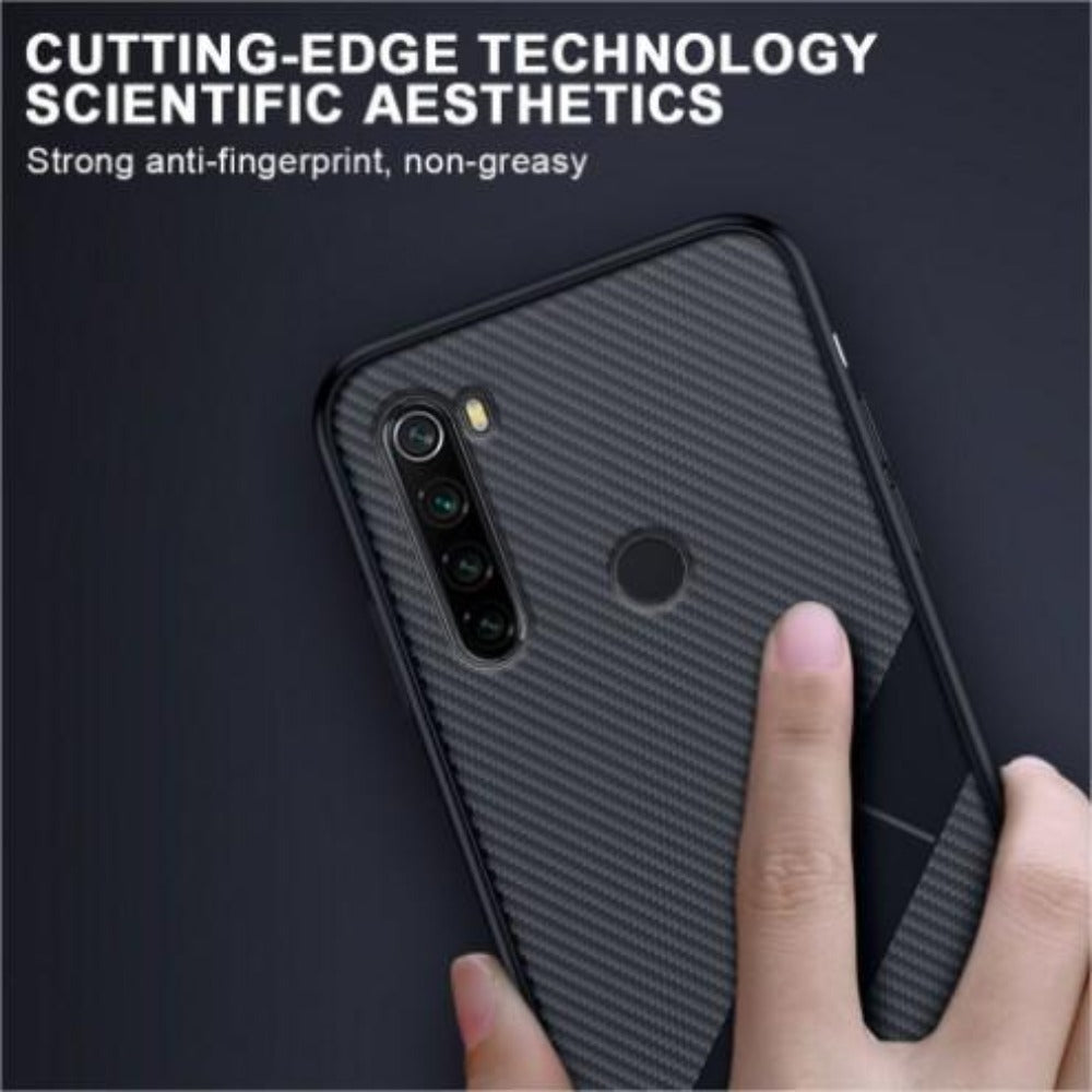 Redmi Note 8 Pro Ultra Thin Carbon Fiber Folding Stand Telefoon Case Voor Redmi Note Series Luxe Silicone Bracket Cover