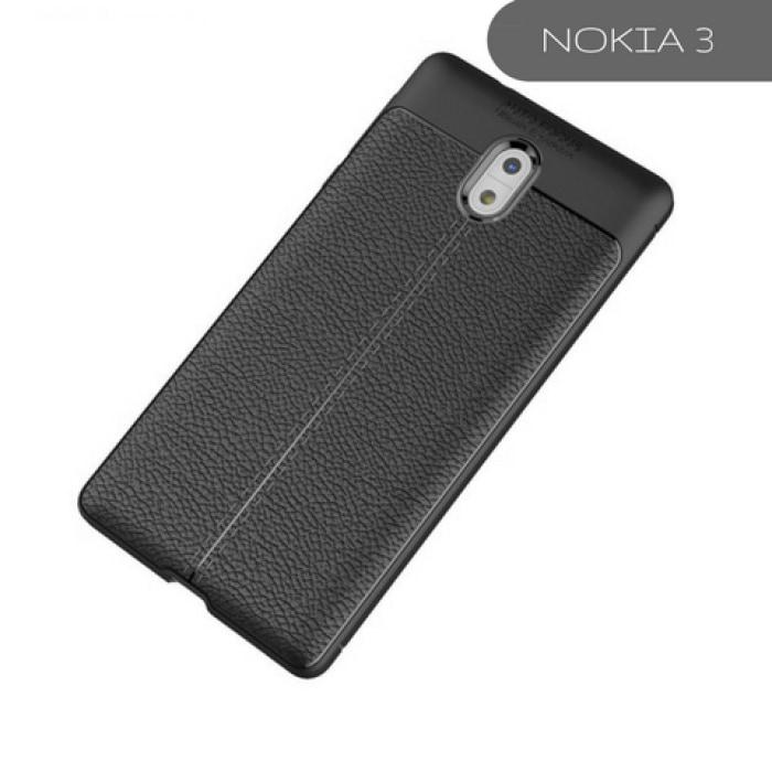 Nokia Carbon Leather Protective Tpu Soft Case 3
