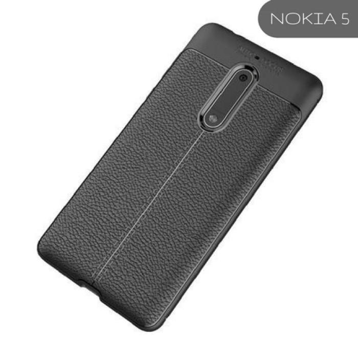 Nokia Carbon Leather Protective Tpu Soft Case 5