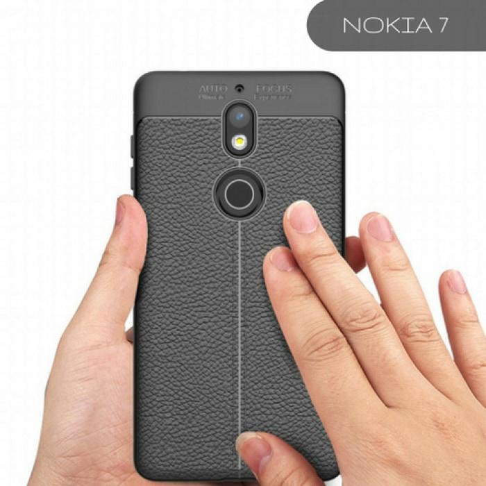 Nokia Carbon Leather Protective Tpu Soft Case 7
