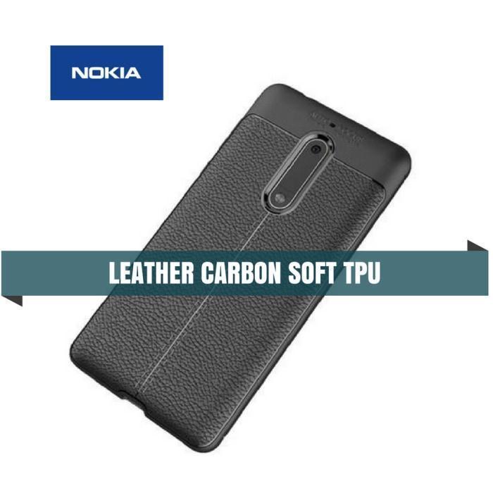 Nokia Carbon Leather Protective Tpu Soft Case