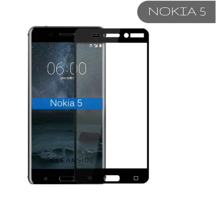 Nokia Edge To Full Covered 3D Tempered Glass Protector 5 / Black