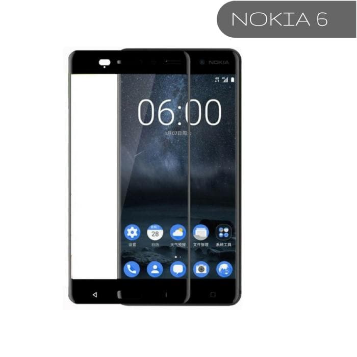 Nokia Edge To Full Covered 3D Tempered Glass Protector 6 / Black