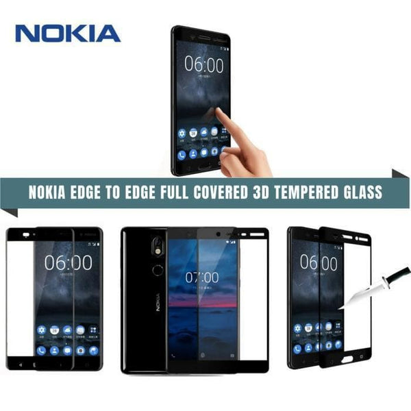 Nokia Edge To Full Covered 3D Tempered Glass Protector