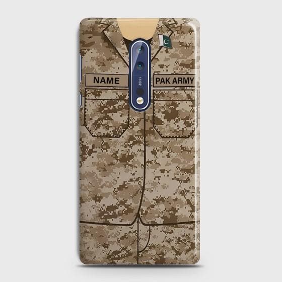 Nokia 8 Army Costume With Custom Name Case