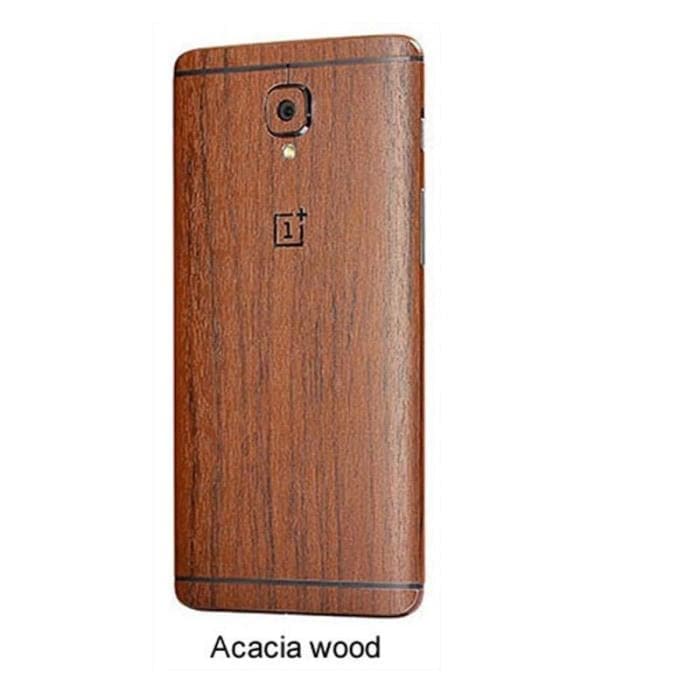 Oneplus 3/3T Front Back Wooden Feel Carbon Skin Acacia Wood