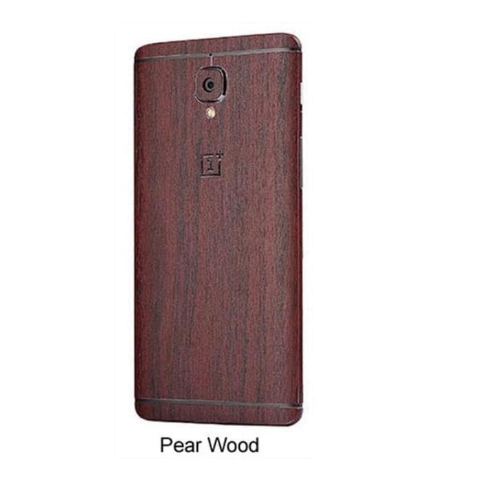 Oneplus 3/3T Front Back Wooden Feel Carbon Skin Pear Wood