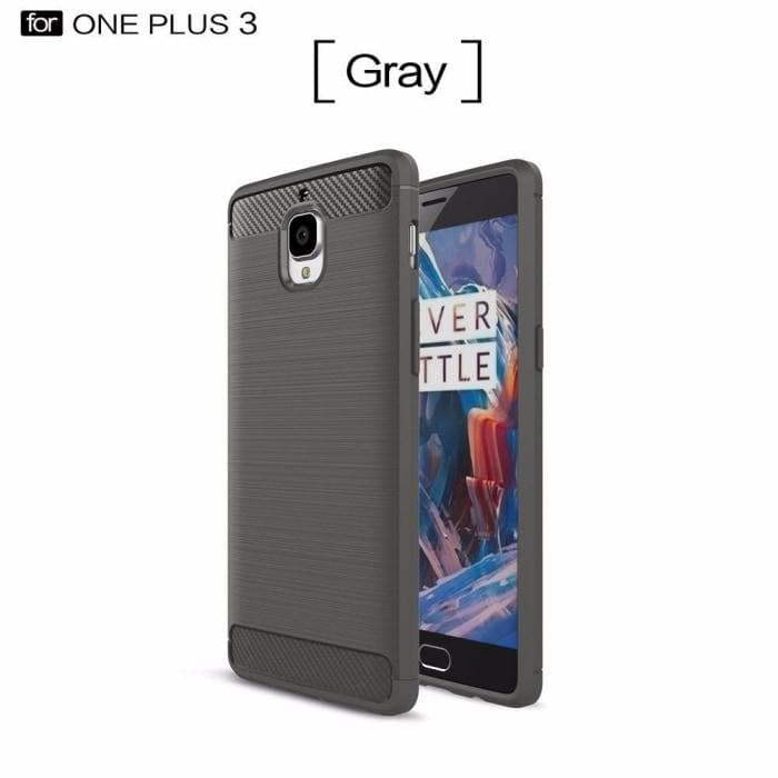 Oneplus 3/3T Wire Drawing Anti Shock Anti-Knock Cover Oneplus / Gray