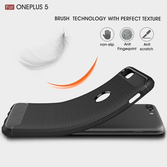 Oneplus 5 Carbon Wire Drawing Cover Anti-Knock Shock Proof