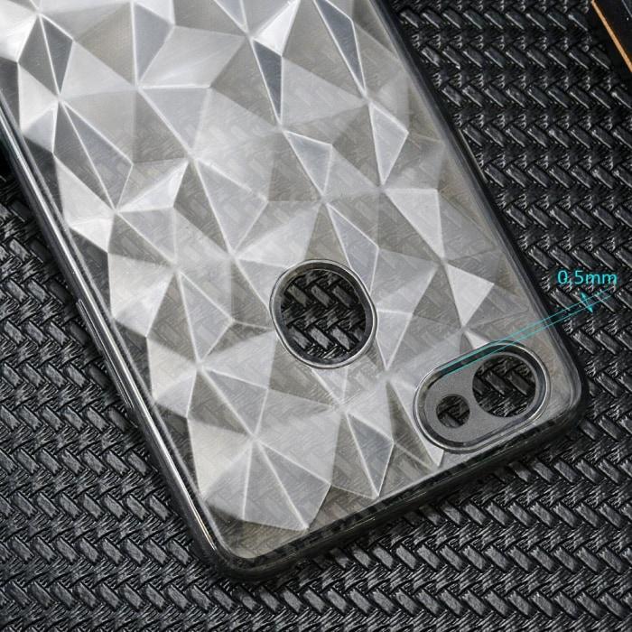 Oppo F7 3D Diamond Series Hybrid Clear Case