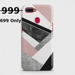 OPPO F9 Geometric Luxe Marble Case - C009