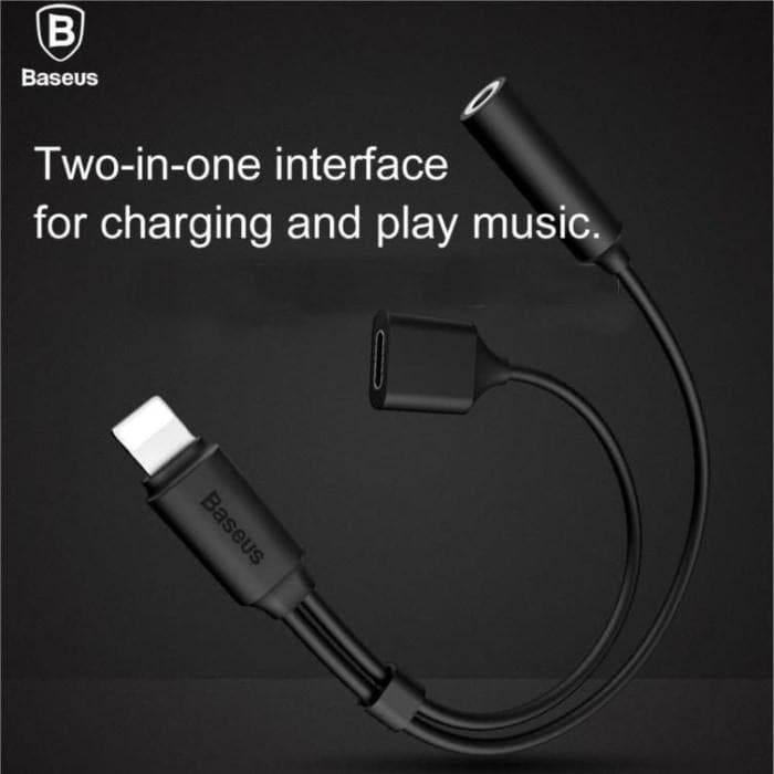 Original Baseus 2-In-1 Cable For Apple & Ios Music+Charging