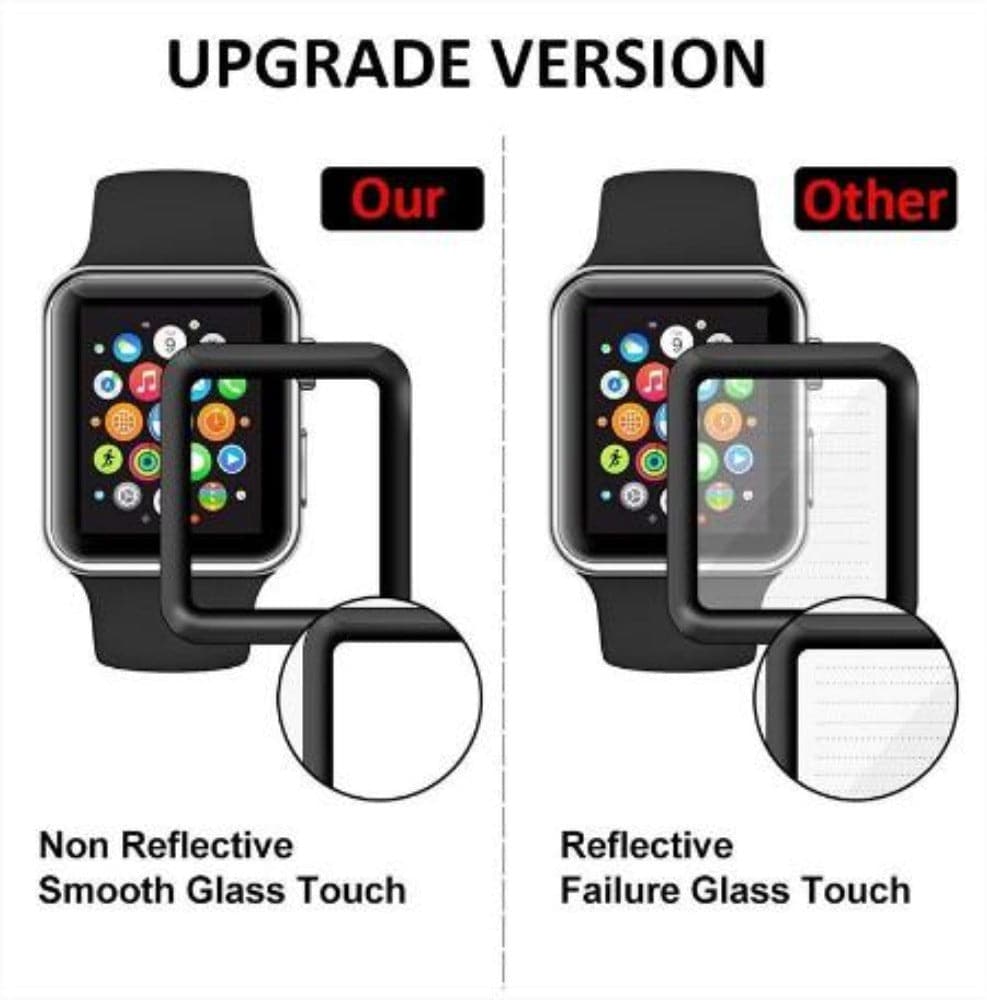 Apple Watch 7/6/5/4/3 Versions 3D Curved Full Glue HD Tempered Glass Protector