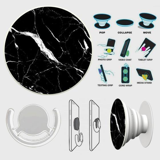 Trendy Black Marble PopSocket