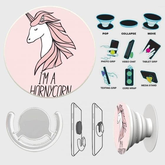 Naughty Unicorn Pop Sockets