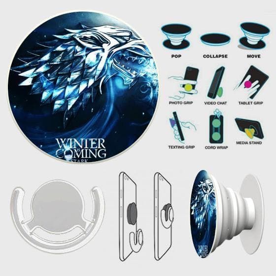 Dire Wolf Neacklace Pop Sockets