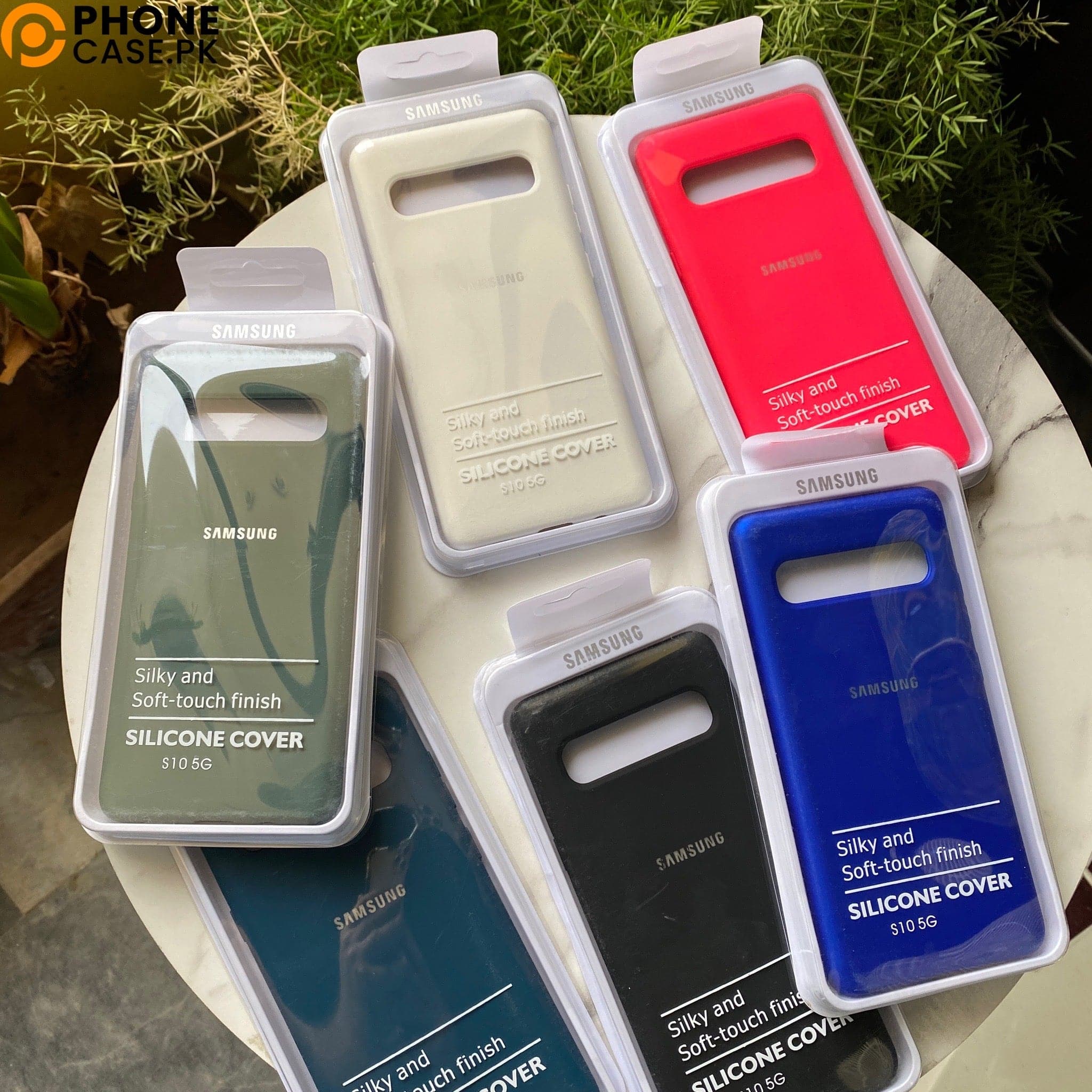 Galaxy S10 5G Liquid silicon case with microfiber 360 degree