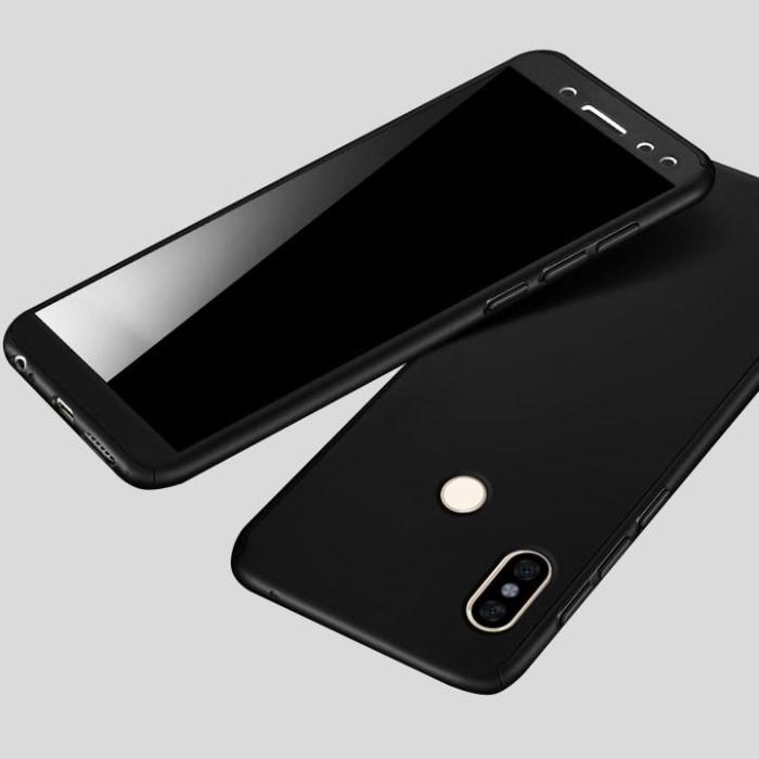 Redmi Note 5 (Pro) 360 Degree Full Protection Front+Back+Free Glass / Black