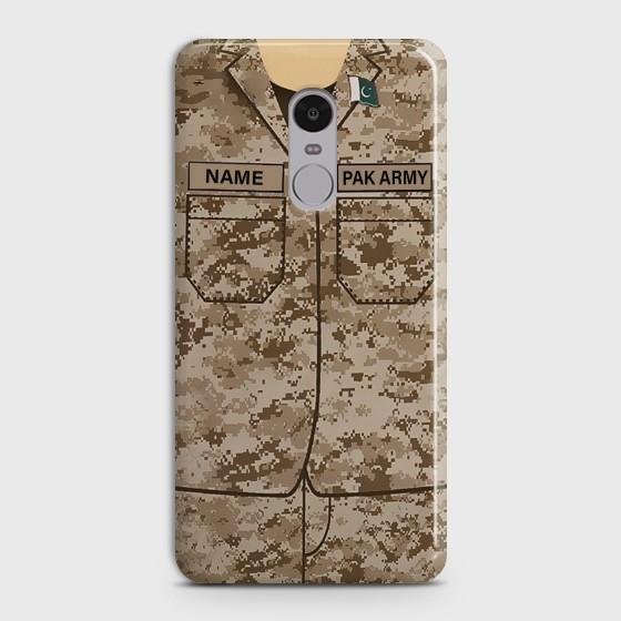 Xiaomi Redmi Note 4 Army shirt with Custom Name Case