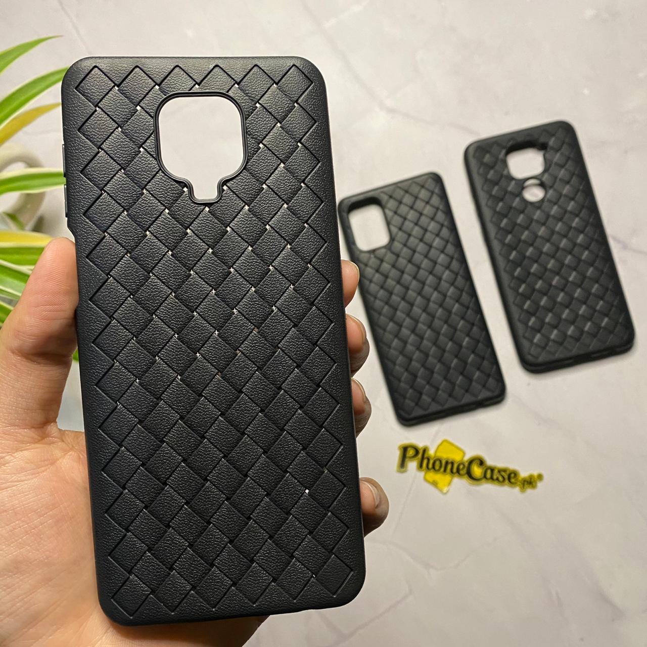 Leather Feel Mesh Shock Proof Case For All Redmi Model