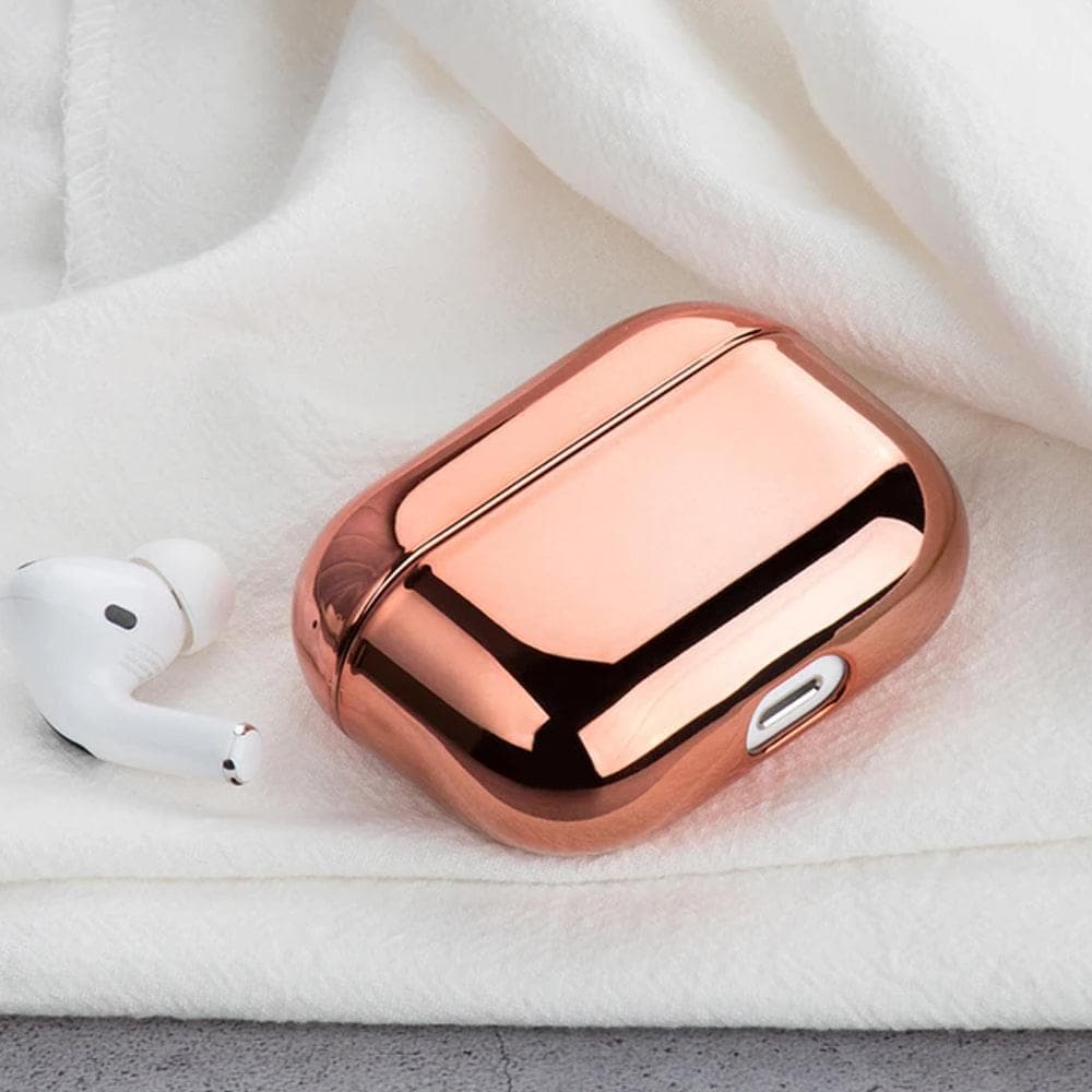 Airpods Pro Electroplated Earphone Protective Case with Holding Clip