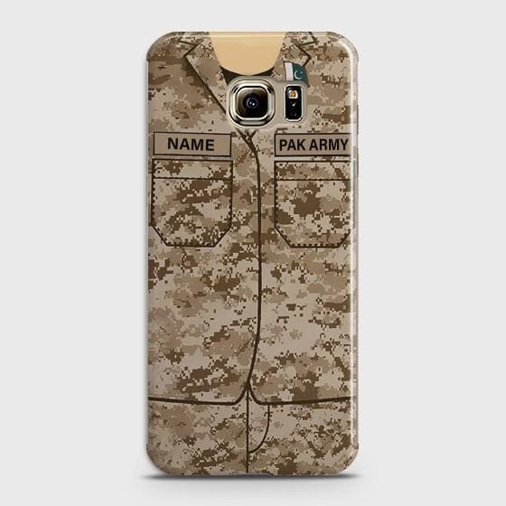 Samsung Galaxy S6 Edge Army shirt with Custom Name Case