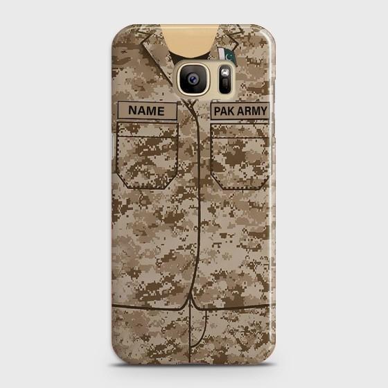 Samsung Galaxy S7 Edge Army shirt with Custom Name Case