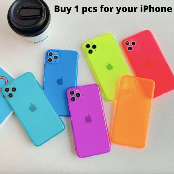 iPhone 11 fluorescent Shockproof transparent soft case