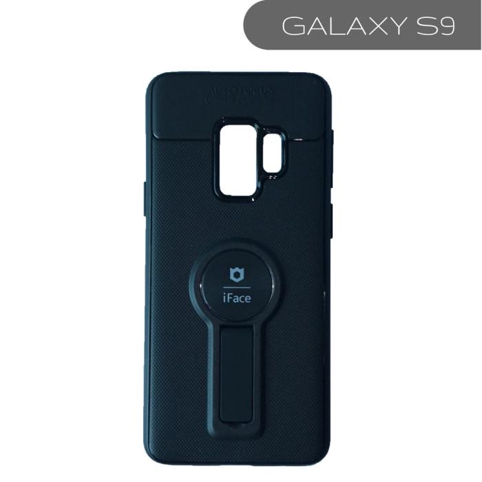 Samasung Galaxy Iface Branded Shock Proof Case With Kickstand S9 / Black