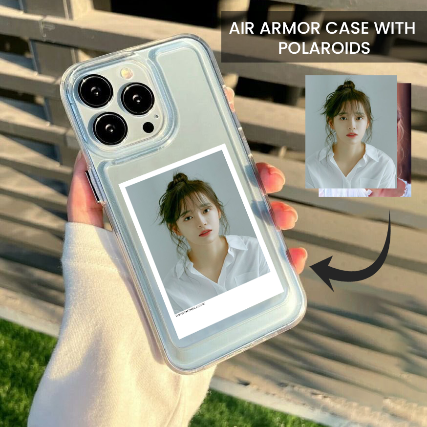 Clear Case with Polaroids