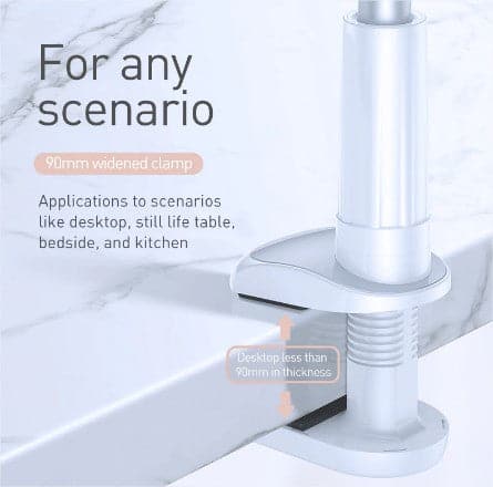 Baseus 360 Rotating Flexible Long Arm Lazy Phone Holder Adjustable Desktop Bed Tablet Clip For All Phones