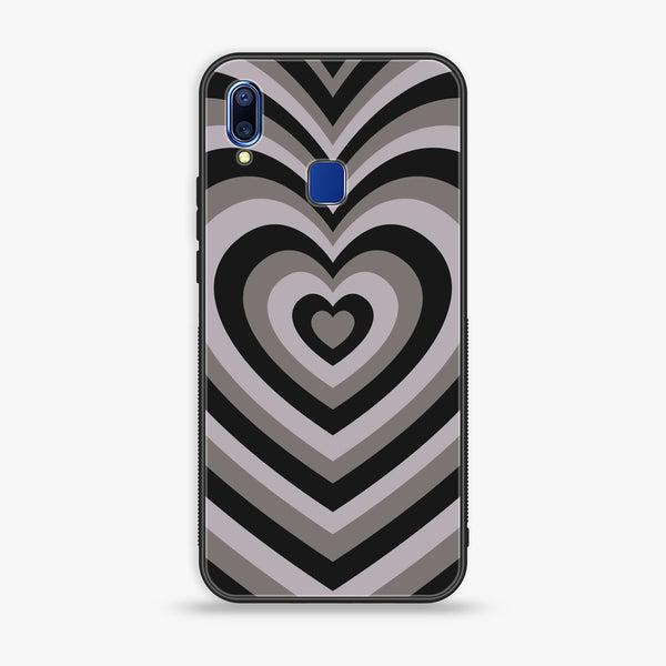 vivo Y95- Heart Beat Series - Premium Printed Glass soft Bumper shock Proof Case