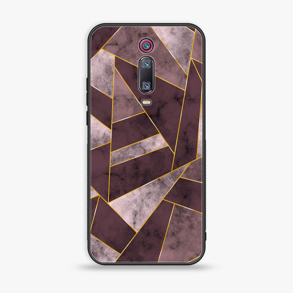 Xiaomi Redmi K20 Pro - Geometric Marble Series - Premium Printed Glass soft Bumper shock Proof Case