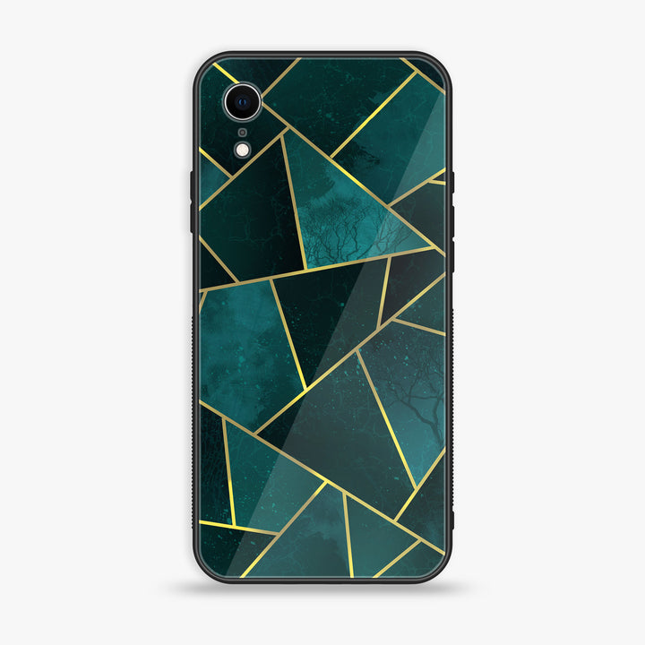 iPhone XR - Geometric Marble Design 1 - Premium Metal Printed soft Bumper shock Proof Case CS-21308