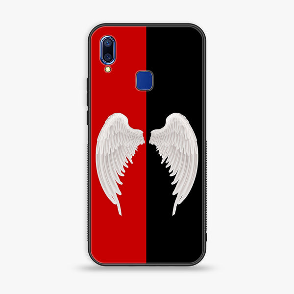 vivo Y95- Angel Wings 2.0 Series - Premium Printed Glass soft Bumper shock Proof Case