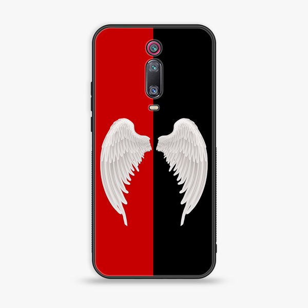 Xiaomi Redmi K20 Pro - Angel Wings 2.0  Series - Premium Printed Glass soft Bumper shock Proof Case