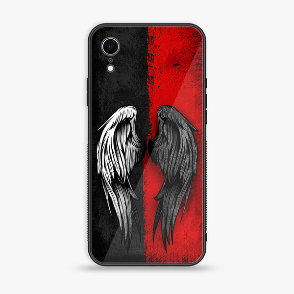 iPhone XR - Angel Wings 2.0 Design 10 - Premium Metal Printed soft Bumper shock Proof Case CS-15907 CS-18785