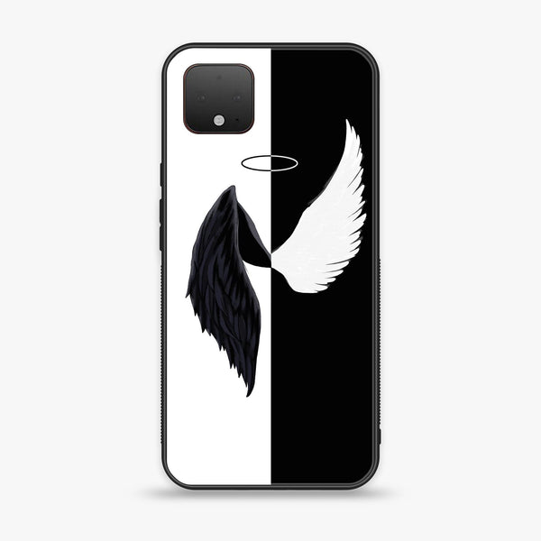 Google Pixel 4 XL - Angel Wings 2.0 Design 5 - Premium Printed Glass soft Bumper shock Proof Case CS-20945