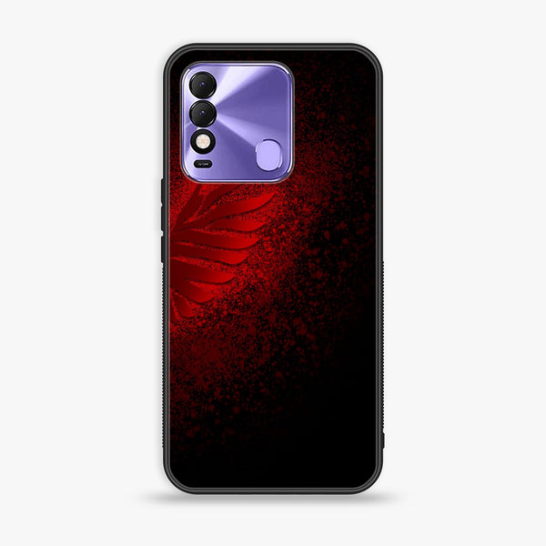 Tecno Spark 8- Angel Wings 2.0  Design 2  - Premium Metal Printed soft Bumper shock Proof Case  CS-29960