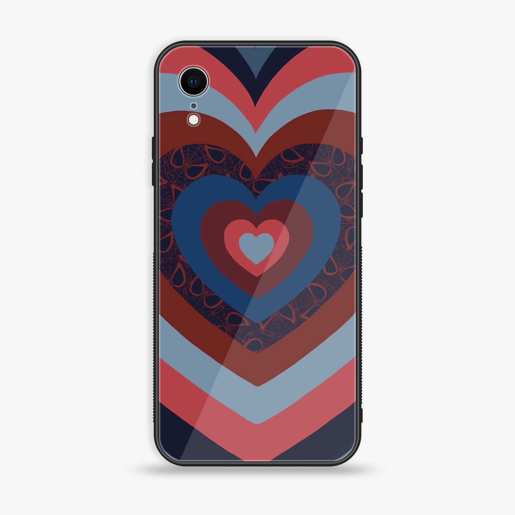 iPhone XR - Heart Beat Series 2.0 - Premium Printed Glass soft Bumper shock Proof Case