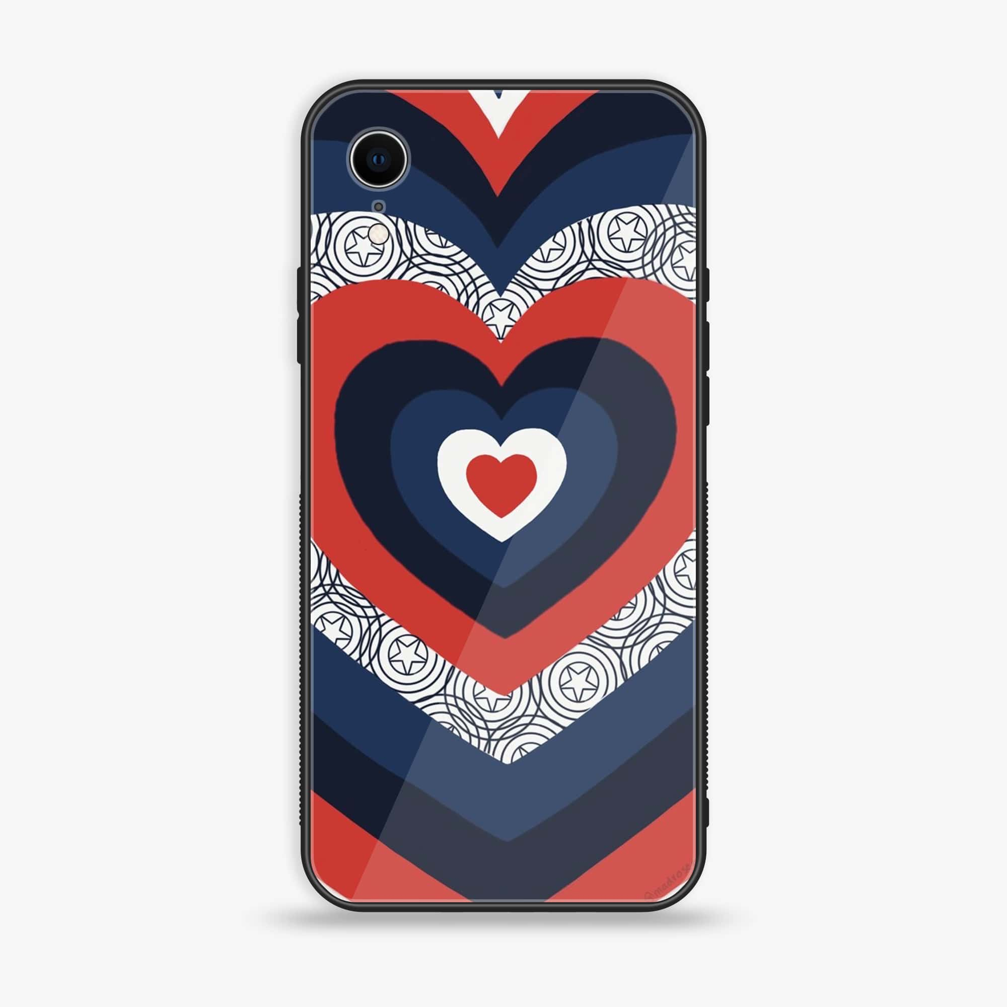 iPhone XR - Heart Beat Series 2.0 - Premium Printed Glass soft Bumper shock Proof Case