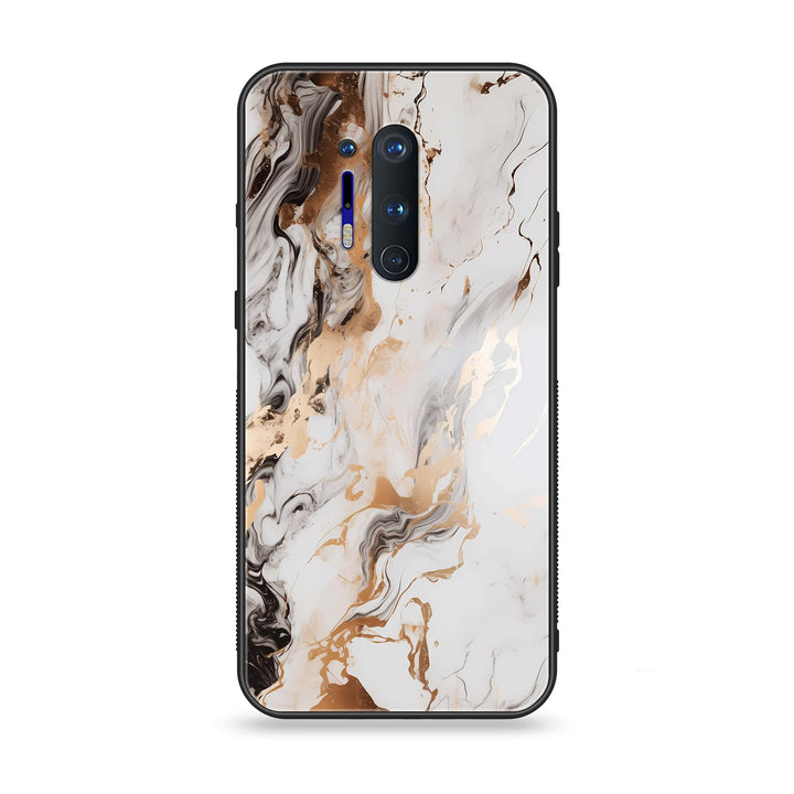 OnePlus 8 Pro - Liquid Marble Design 1- Premium Metal Printed soft Bumper Shock Proof Case CS-10757