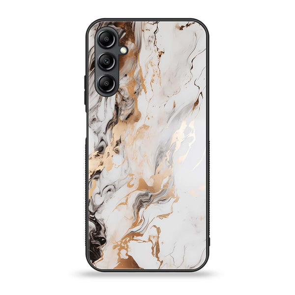 Samsung Galaxy A14 - Liquid Marble Design 1 - Premium Printed Glass soft Bumper shock Proof Case CS-12210