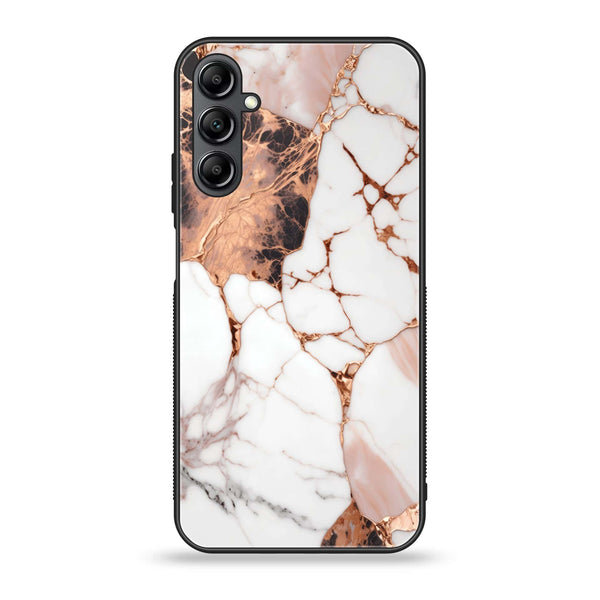 Samsung Galaxy A14 - Liquid Marble Design 5 - Premium Printed Glass soft Bumper shock Proof Case CS-17080