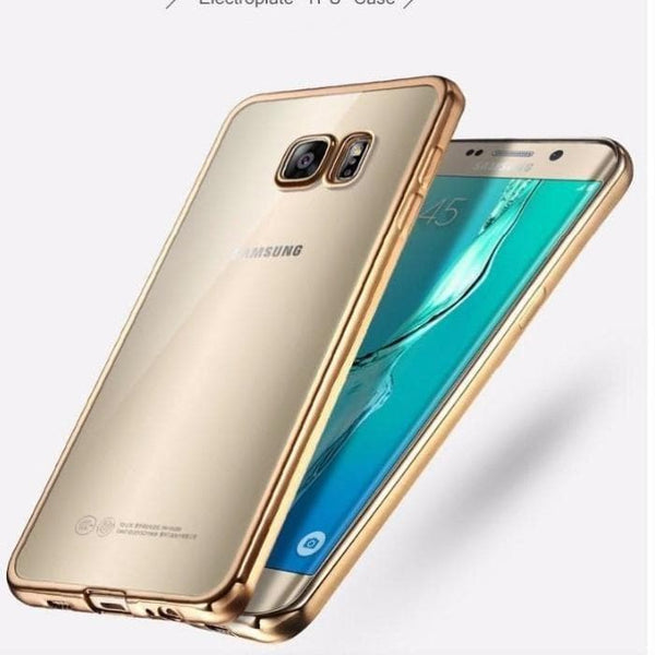 Ultra-Thin Soft Tpu Electroplate Clear Case For Samsung S7 Edge And S6