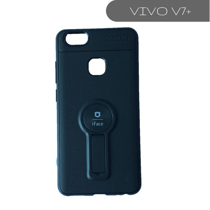 Vivo Iface Branded Shock Proof Case With Kickstand V7 Plus / Black